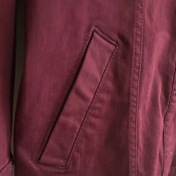 Liverpool Longline Jean Jacket - Ruby/Wine - Picture 11 of 13